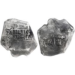Mexico City, Mexico, cob 8 reales, 1714J, encapsulated NGC VF 20 / 1715 Fleet.