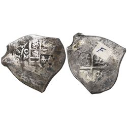 Mexico City, Mexico, cob 8 reales, 1714J.