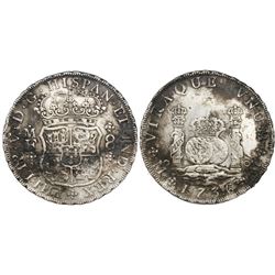 Mexico City, Mexico, pillar 8 reales, Philip V, 1736MF.