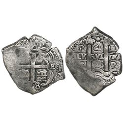 Potosi, Bolivia, cob 4 reales, 1678E.