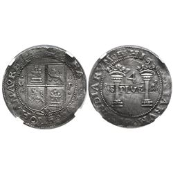 Mexico City, Mexico, 4 reales, Charles-Joanna, "Early Series," assayer P to right, mintmark M to lef