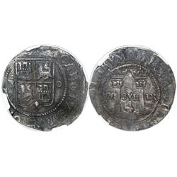 Mexico City, Mexico, 4 reales, Charles-Joanna, "Late Series," assayer O to right, mintmark oM to lef