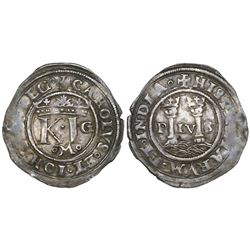 Mexico City, Mexico, 1/2 real, Charles-Joanna, "Late Series," assayer G to right, mintmark oMo at bo