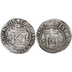 Mexico City, Mexico, 1/2 real, Charles-Joanna, "Late Series," assayer L to right, o in middle, mintm