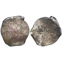 Mexico City, Mexico, cob 8 reales, 1659/8P, rare.