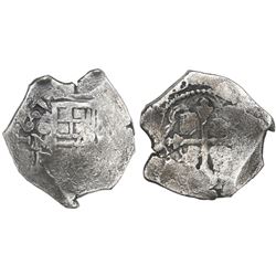 Mexico City, Mexico, cob 4 reales, 1637P, rare.