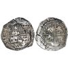 Image 1 : Potosi, Bolivia, cob 8 reales, Philip II, assayer B (5th period).