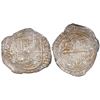 Image 1 : Potosi, Bolivia, cob 8 reales, 1629T, denomination •8•, heavy-dot border on obverse, fine-dot border