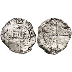 Potosi, Bolivia, cob 8 reales, (1)632T, rare.