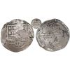 Image 1 : Potosi, Bolivia, cob 8 reales, Philip IV, assayer Z, with crowned-L countermark on cross.