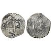 Image 1 : Potosi, Bolivia, cob 8 reales, 1652E post-transitional (transitional Type VIII/B), 1-PH-6 at top, un