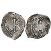 Image 1 : Potosi, Bolivia, cob 8 reales, 1661E.