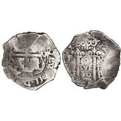 Potosi, Bolivia, cob 8 reales, 1690VR.