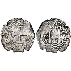 Potosi, Bolivia, cob 8 reales, 1692VR.