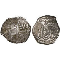 Potosi, Bolivia, cob 8 reales, 1697F.