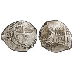 Potosi, Bolivia, cob 8 reales, 1704Y.