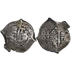 Potosi, Bolivia, cob 4 reales, 1705Y.