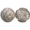Image 1 : Bogota, Colombia, bust 1/2 real, Ferdinand VII (bust of Charles IV), 1818FJ, encapsulated NGC AU 55,