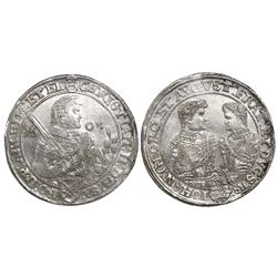 Saxony (German States), taler, Christian II, Johann Georg and August, 1605, Dresden mint.