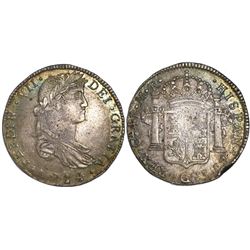 Guadalajara, Mexico, bust 4 reales, Ferdinand VII, 1814MR.