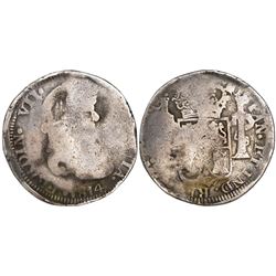 Zacatecas, Mexico, bust 8 reales, Ferdinand VII, 1814AG, ex-Calbeto.