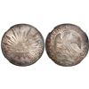 Image 1 : Culiacan, Mexico, cap-and-rays 8 reales, 1865CE, six-pointed star variety, encapsulated NGC MS 62.