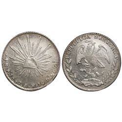 San Luis Potosi, Mexico, cap-and-rays 4 reales, 1847AM, ex-McCormick.