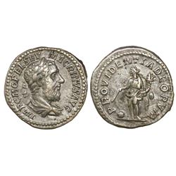 Roman Empire, AR denarius, Macrinus, 217-218 AD, Antioch mint, struck 217-218 AD.
