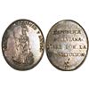 Image 1 : Potosi, Bolivia, oval silver medal, ca. 1825, Arts and Sciences Institute.