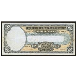 Brazil, Thesouro Nacional, 50 mil reis, no date (1915), estampa 13, series 2, serial 054347.