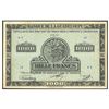 Image 1 : Guadeloupe, Banque de la Guadeloupe, 1,000 francs, no date (1942), serial S2 23, certified PCGS Very