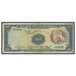 Guatemala, Banco de Guatemala, 100 quetzales, no date (1960-1965), serial 443608, certified PMG Fine