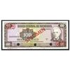 Image 1 : Nicaragua, Banco Central de Nicaragua, 100 cordobas specimen, no date (1979), series E.