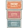 Image 2 : Lot of 3 Paraguay notes: Banco Central del Paraguay, 1,000 guaranies, 25-3-1952, series A, serial 14