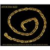 Image 1 : Atocha Small gold chain (87 flat, oval links) with hand-signed photo-certificate from 1976.