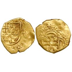 Seville, Spain, cob 1 escudo, Philip III, assayer not visible.