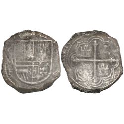 Mexico City, Mexico, cob 8 reales, Philip III, assayer F.