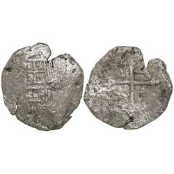 Mexico City, Mexico, cob 8 reales, Philip III, assayer not visible, Grade-3 quality but certificate 
