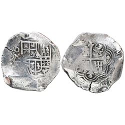 Mexico City, Mexico, cob 8 reales, Philip IV, assayer D.