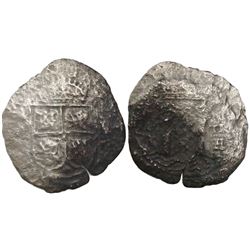 Potosi, Bolivia, cob 8 reales, (16)52E transitional Type IV, ex-Mastalir collection.
