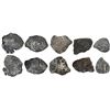 Image 1 : Lot of 5 Potosi, Bolivia, cob 8R fragments, (1652)E transitional Types IV, V, V/B, VII and VIII/B (p