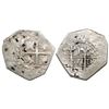 Image 1 : Lima, Peru, cob 1 real, 1694M, ex-1696 Panama "swamp hoard."