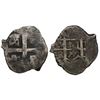 Image 1 : Lima, Peru, cob 1 real, 1752R, final year of Lima cobs, 2R-sized cross die.