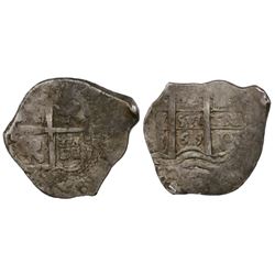 Potosi, Bolivia, cob 2 reales, 1669E.