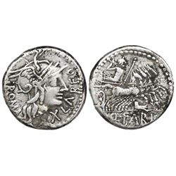Roman Republic, AR denarius, Q. Fabius Labeo, 124 BC, Rome mint.