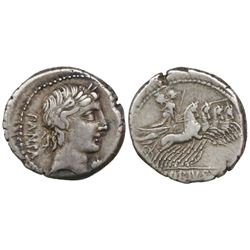Roman Republic, AR denarius, C. Vibius C.f. Pansa, 90 BC, Rome mint.