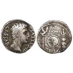 Roman Empire, AR denarius, 27 BC-14 AD, Augustus, uncertain Spanish mint (Colonia Patricia?), struck