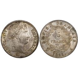 France (Paris mint), 5 francs, Napoleon I, 1811-A.