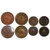 Image 1 : Lot of 4 Honduras bronze 2 and 1 centavos: 2c 1910 and 1919; 1c 1910, 1911.