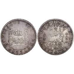 Mexico City, Mexico, pillar 8 reales, Charles III, 1771FM.